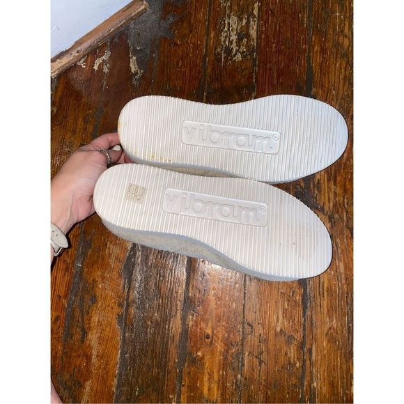 P448 Baby Lama Teddy Off White Vibram Sole Slip On Shoe Size 9 /EU 40, MSRP $245 - Picture 4 of 10